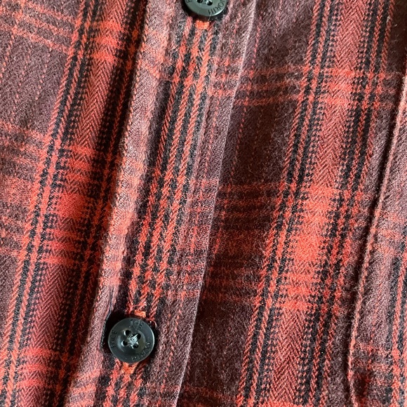 The North Face Red Plaid Flannel Shirt Size Small - Picture 7 of 9